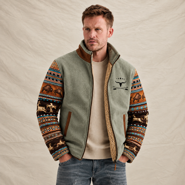 Erwin | Colorblock-Fleecejacke