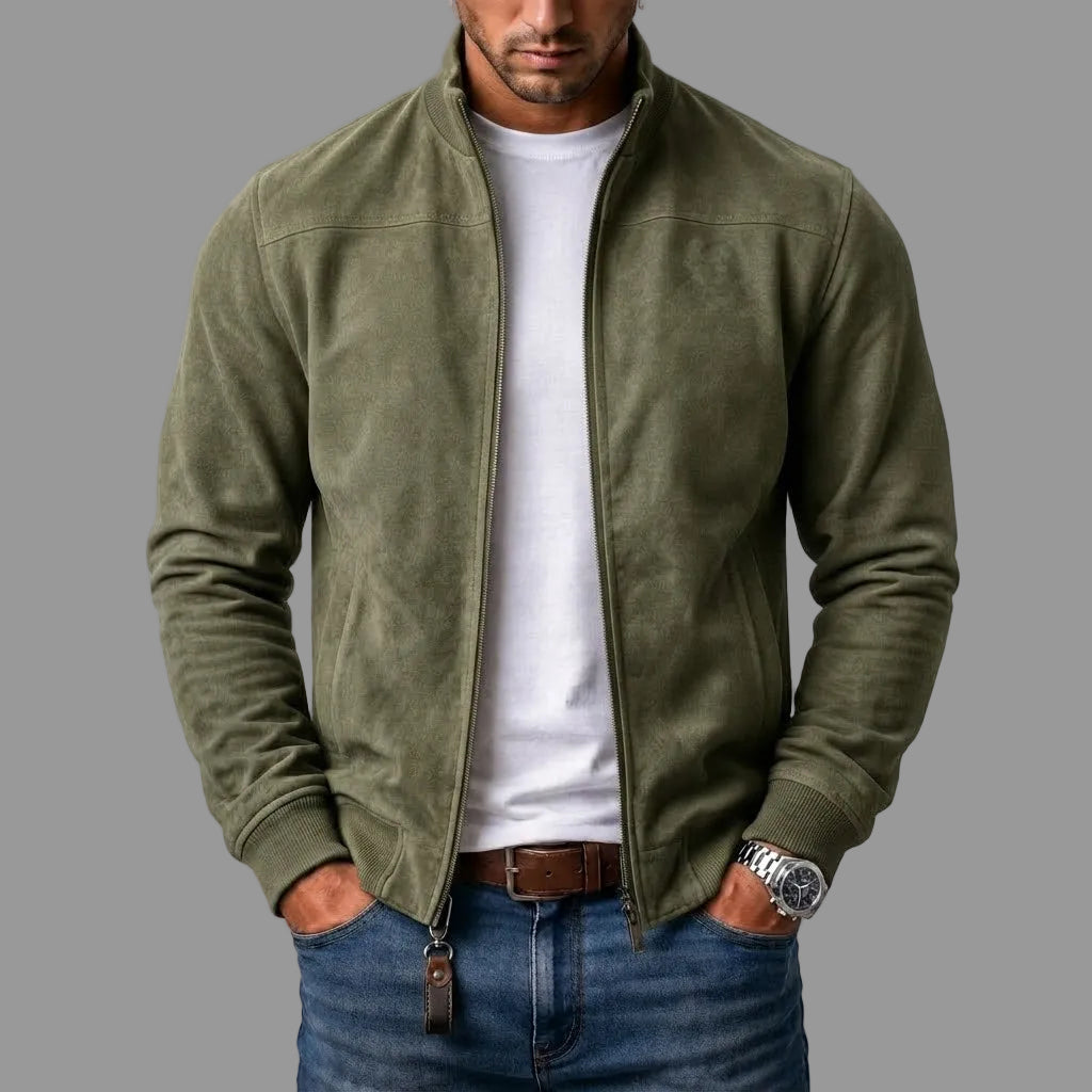Matthias | Bomberjacke aus Wildleder