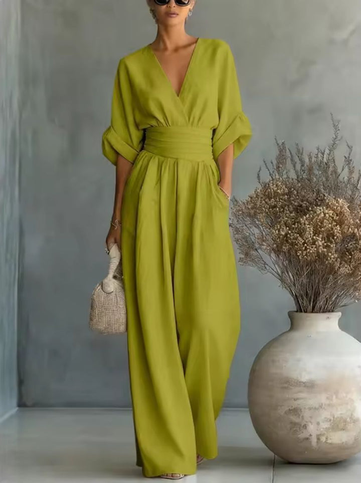 Sabine | Eleganter Jumpsuit mit weitem Bein