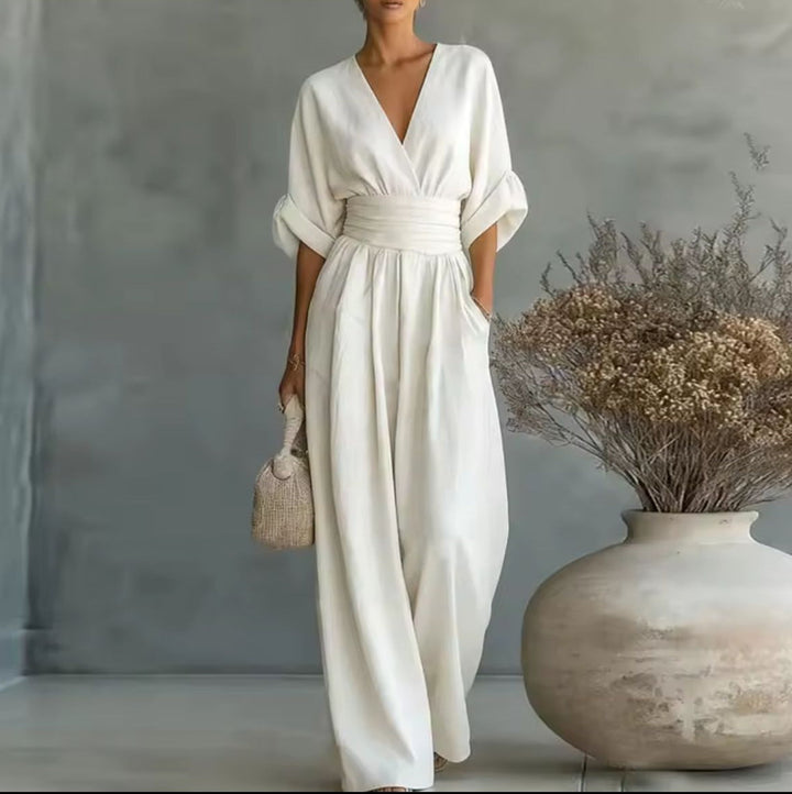 Sabine | Eleganter Jumpsuit mit weitem Bein