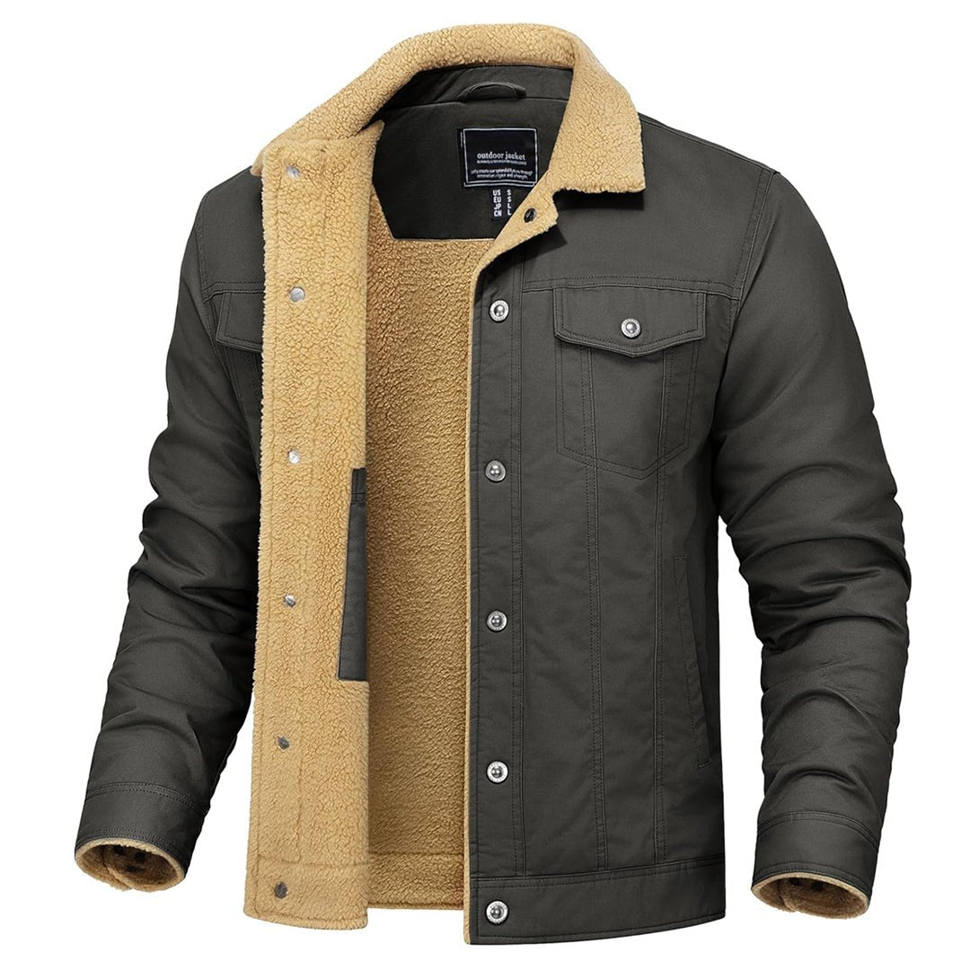 Georg | Gefütterte Cargo-Jacke mit Sherpa-Futter