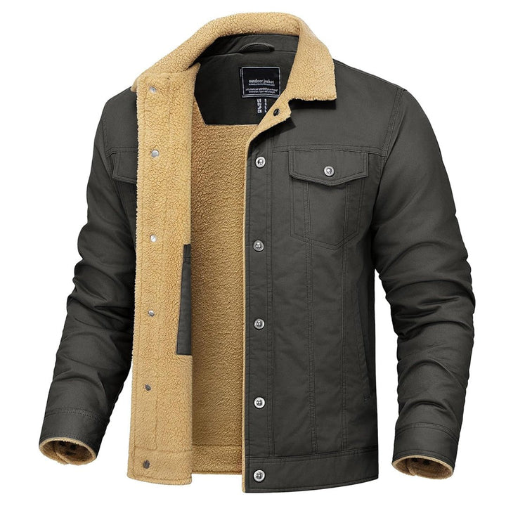 Georg | Gefütterte Cargo-Jacke mit Sherpa-Futter