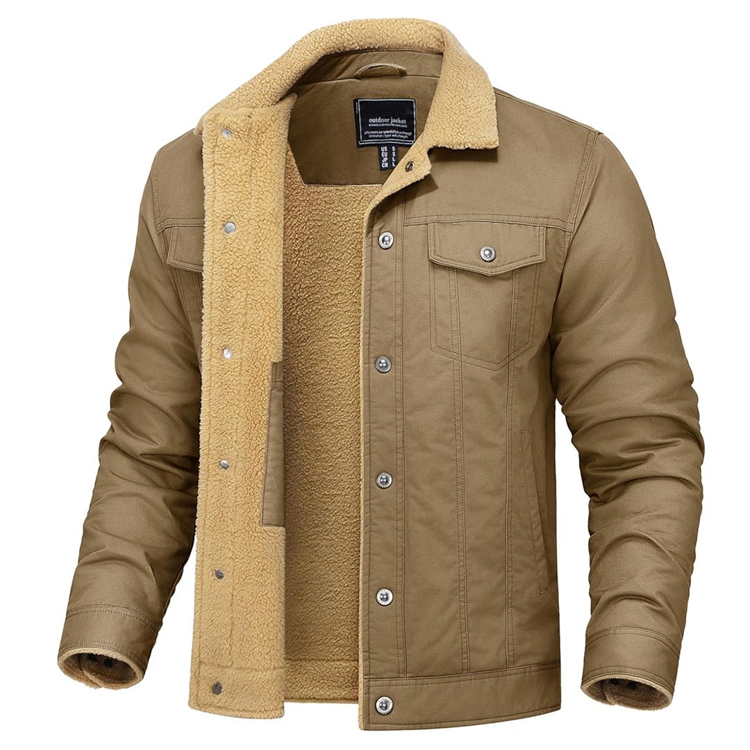 Georg | Gefütterte Cargo-Jacke mit Sherpa-Futter