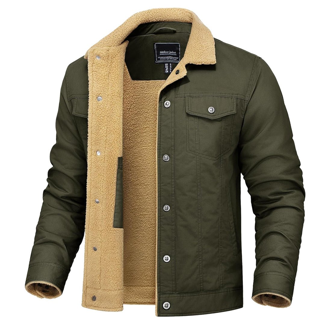 Georg | Gefütterte Cargo-Jacke mit Sherpa-Futter