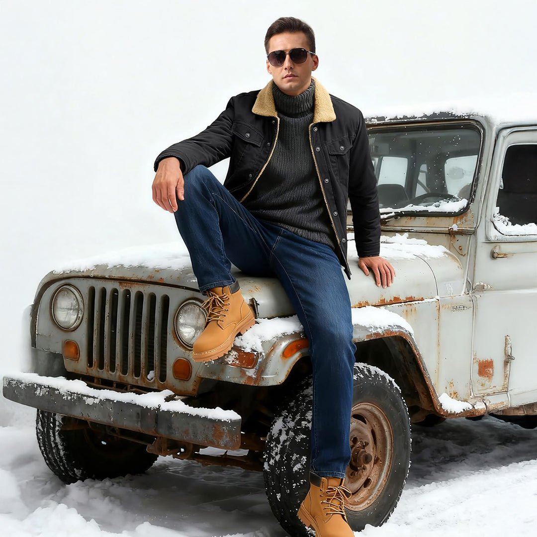 Georg | Gefütterte Cargo-Jacke mit Sherpa-Futter