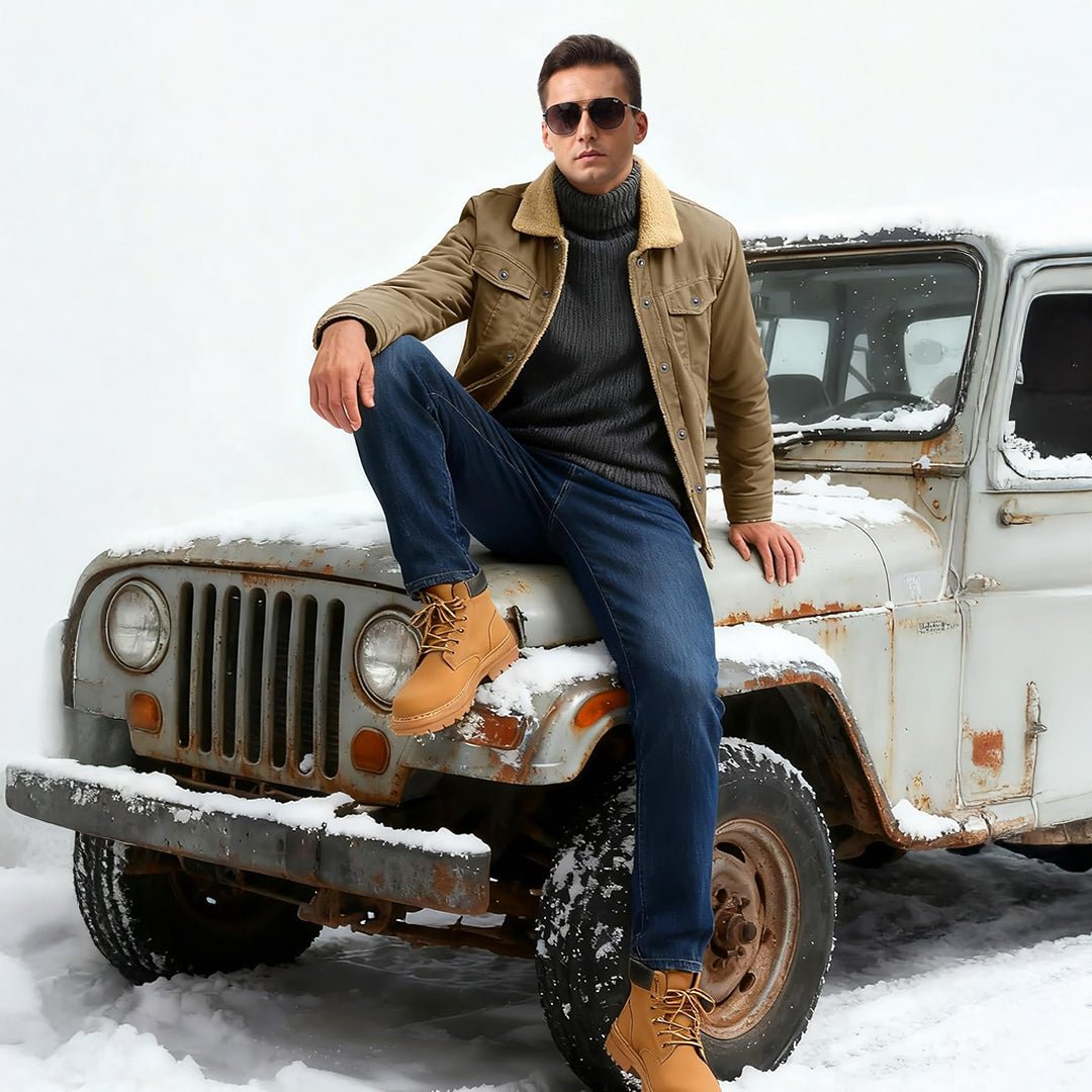 Georg | Gefütterte Cargo-Jacke mit Sherpa-Futter