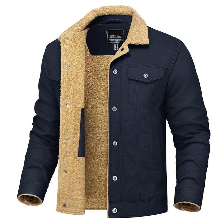 Georg | Gefütterte Cargo-Jacke mit Sherpa-Futter
