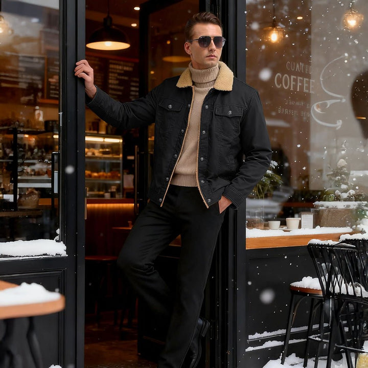Georg | Gefütterte Cargo-Jacke mit Sherpa-Futter