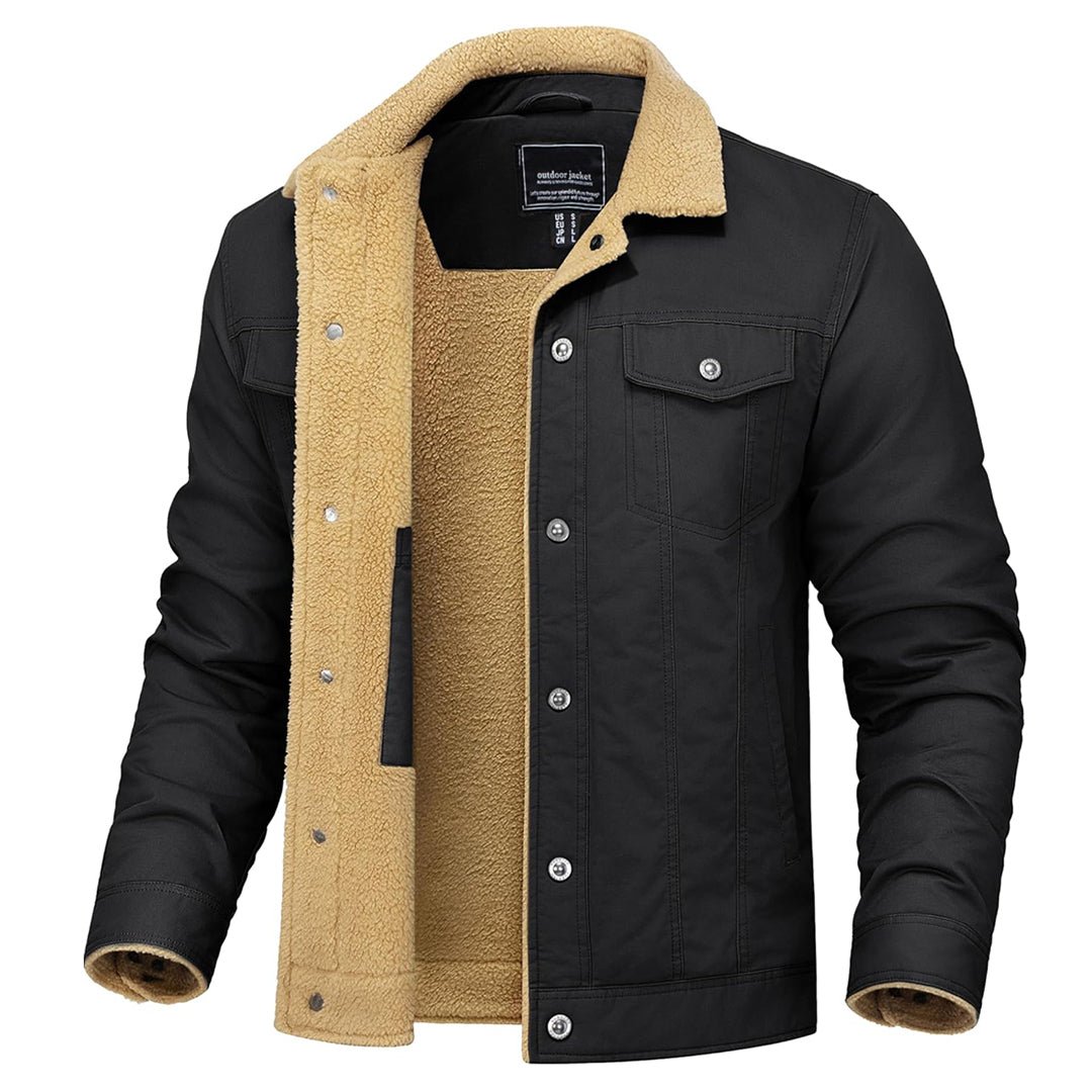 Georg | Gefütterte Cargo-Jacke mit Sherpa-Futter