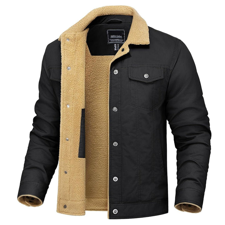Georg | Gefütterte Cargo-Jacke mit Sherpa-Futter